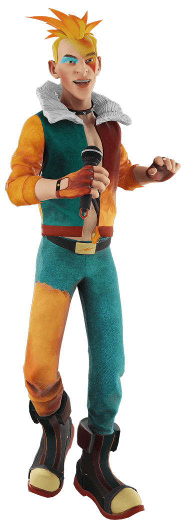 fire character portrait