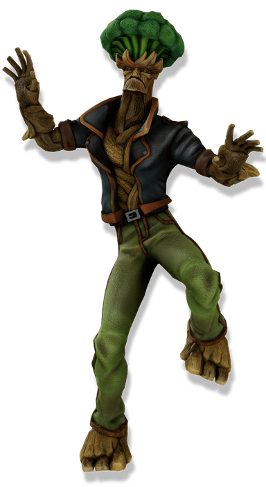 wood character portrait